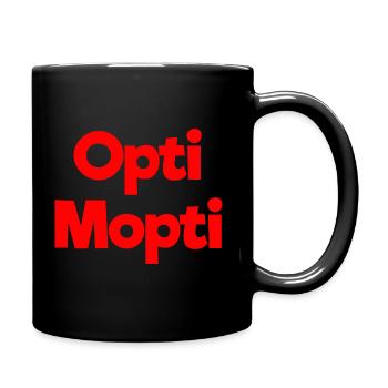 Opti Mopti - Mug uni - noir - Droite