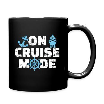 Kreuzfahrt - Tasse einfarbig - Schwarz - Rechts