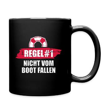 Kreuzfahrt - Tasse einfarbig - Schwarz - Rechts