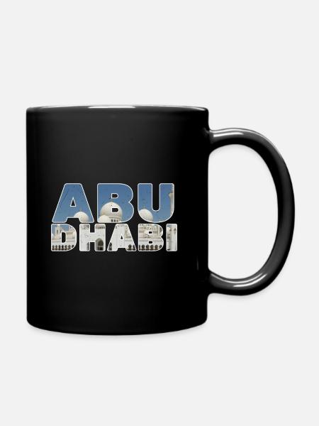 ABU DHABI SHIRT - Full Colour Mug - black