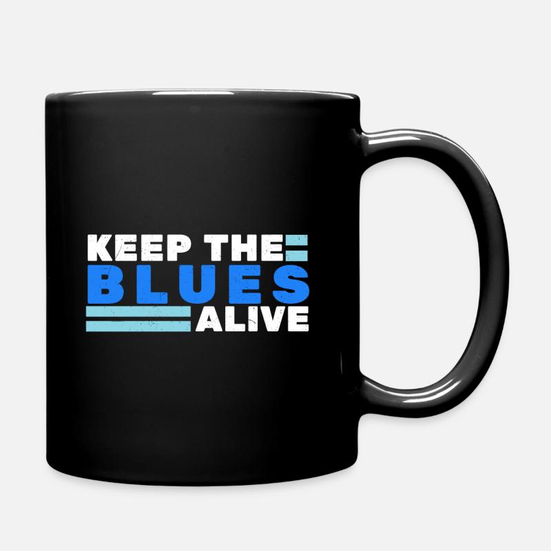 Blues - Tasse einfarbig - Schwarz