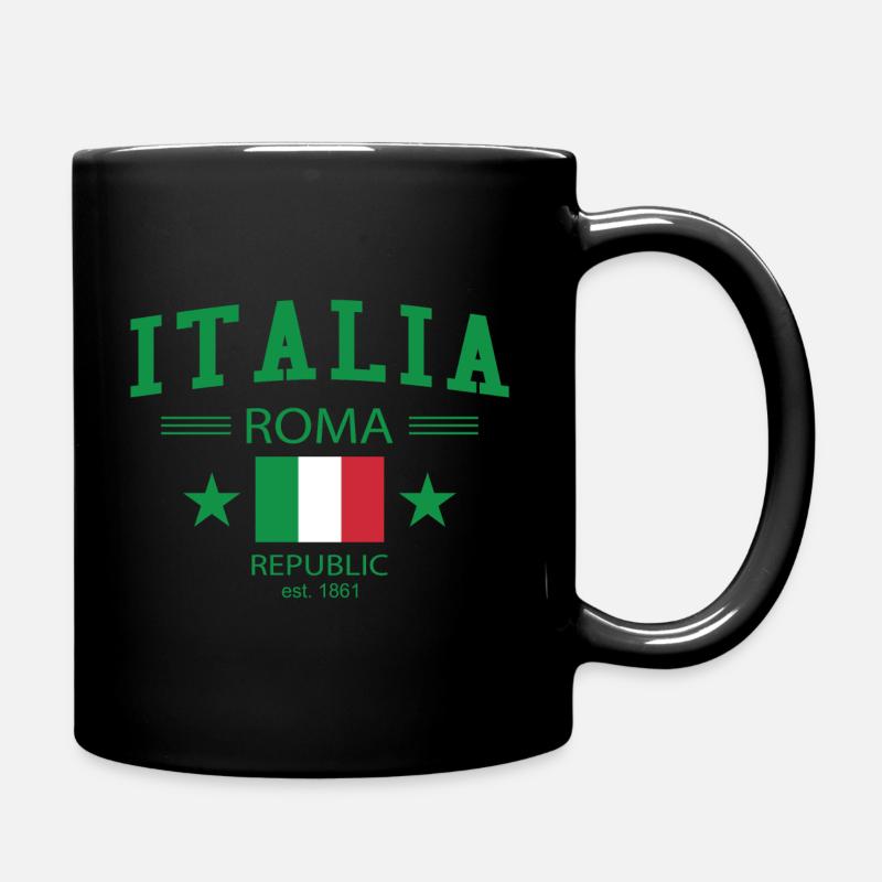 Italia - Mug uni - noir