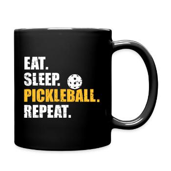 Pickleball - Full Colour Mug - black - Right