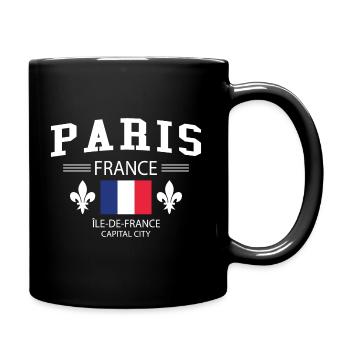 Paris - Tasse einfarbig - Schwarz - Rechts