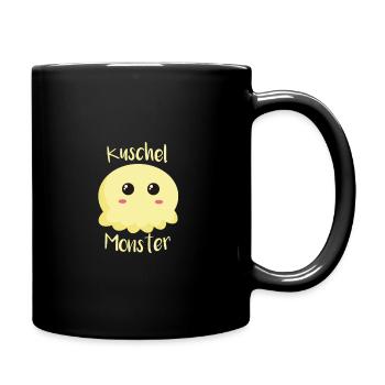 Kuschel Monster - Tasse einfarbig - Schwarz - Rechts