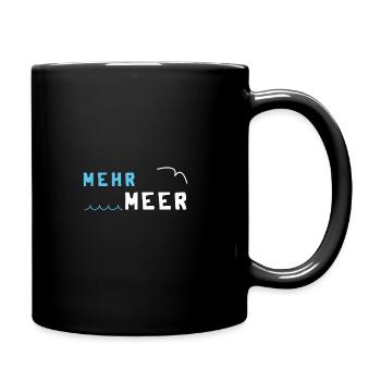 Meer - Tasse einfarbig - Schwarz - Rechts