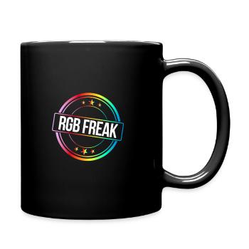 RGB freak RGB lights computer nerd lighting - Full Colour Mug - black - Right
