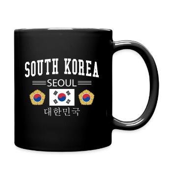 South Korea - Full Colour Mug - black - Right