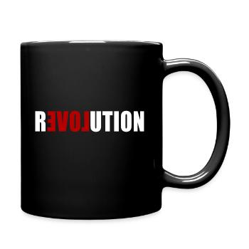 Révolution de l'amour - Mug uni - noir - Droite