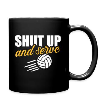 volley- - Mug uni - noir - Droite