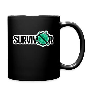 I survived - Full Colour Mug - black - Right