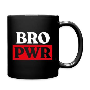 BRO PWR - BRO Power white - Tasse einfarbig - Schwarz - Rechts