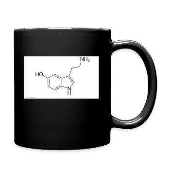Serotonin - Tasse einfarbig - Schwarz - Rechts