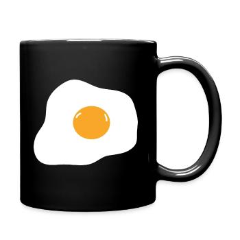 Ei - Tasse einfarbig - Schwarz - Rechts