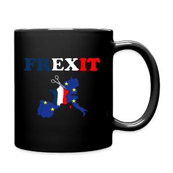 FREXIT europe france political separation - Full Colour Mug - black - Right