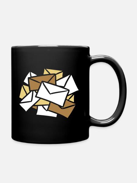 Nouvelles Lettres News Letters Post mail - Mug uni - noir