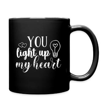 Proverbes Amitié Saint Valentin - Mug uni - noir - Droite