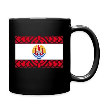Drapeau Tahiti2 - Mug uni - noir - Droite