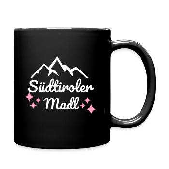 Südtirol Kinder Bergmadl Tirol Alpen Bergsteiger - Tasse einfarbig - Schwarz - Rechts