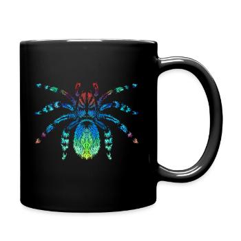 Vogelspinne - Tasse einfarbig - Schwarz - Rechts