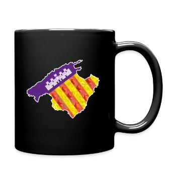 Spring in Mallorca - Sa Roqueta primaveral - Full Colour Mug - black - Right