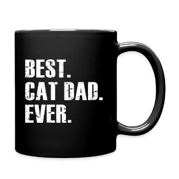 Best Cat Dad Ever - Awesome Gift For Cat Lover - Full Colour Mug - black - Right