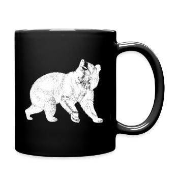 Ours Wildnisboire ours polaire nature forêt animal - Mug uni - noir - Droite