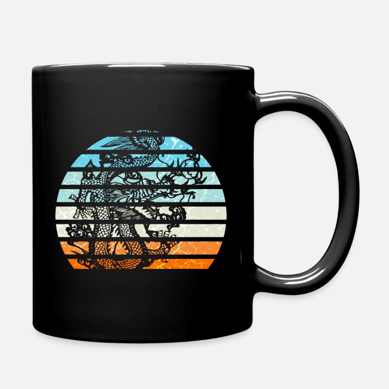 Chinese dragon - Full Colour Mug - black