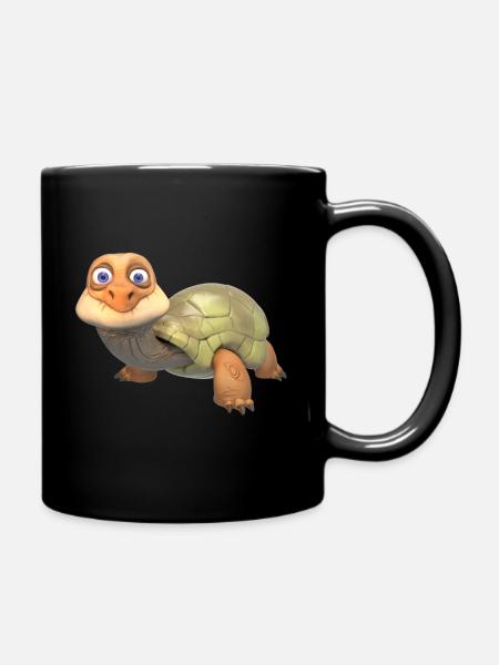 Douce tortue - Mug uni - noir