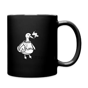 Good Life Ente Hipster Mood - Tasse einfarbig - Schwarz - Rechts