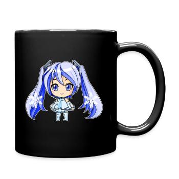 Yuki Miku, Hatune Miku Winterversion - Tasse einfarbig - Schwarz - Rechts