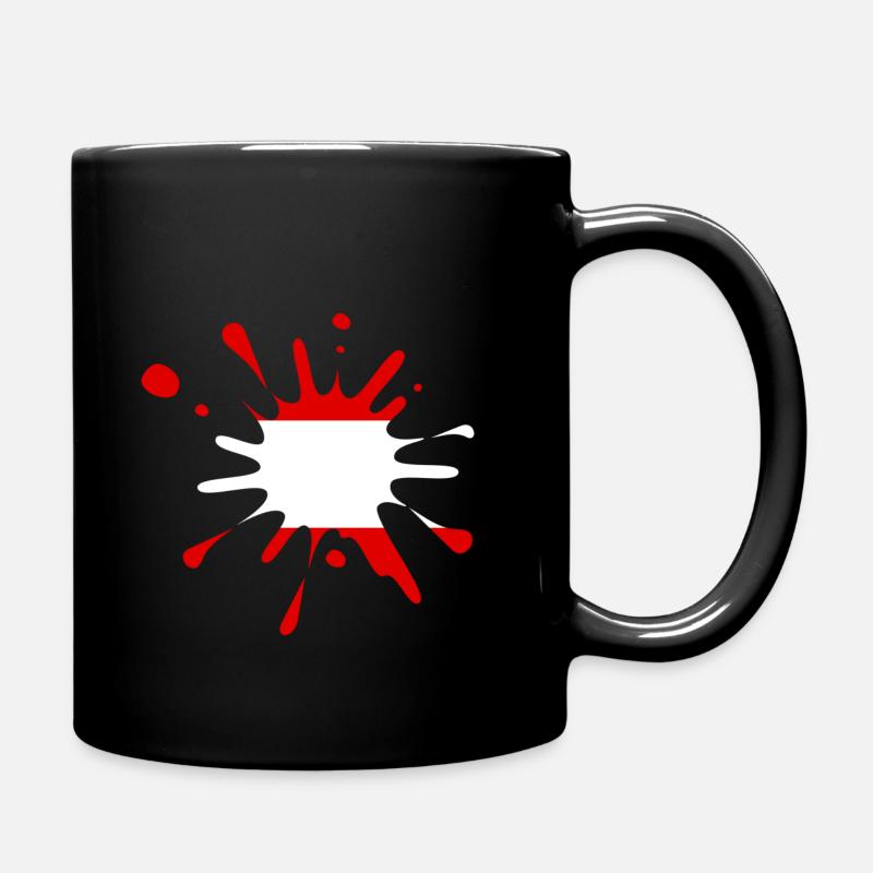 Österreich - Tasse einfarbig - Schwarz