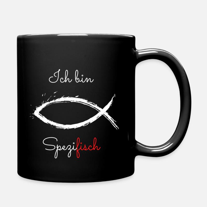 Ich bin SpeziFISCH. - Tasse einfarbig - Schwarz