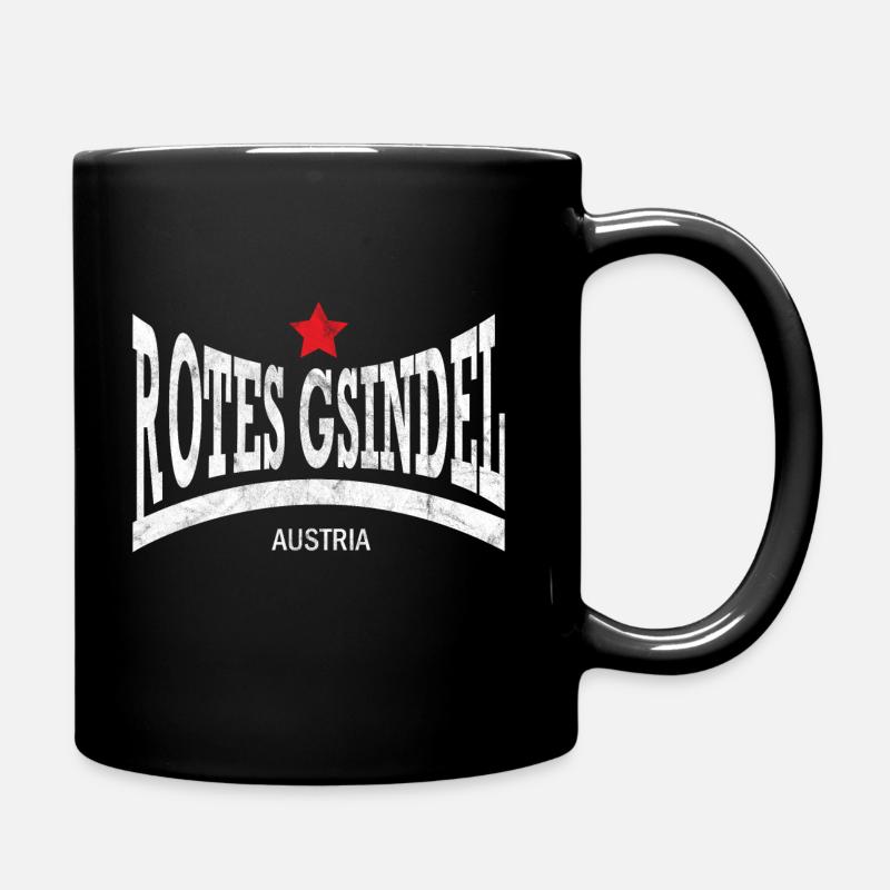 rotes gsindel, austria - Tasse einfarbig - Schwarz