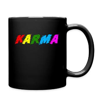 Karma - Tasse einfarbig - Schwarz - Rechts