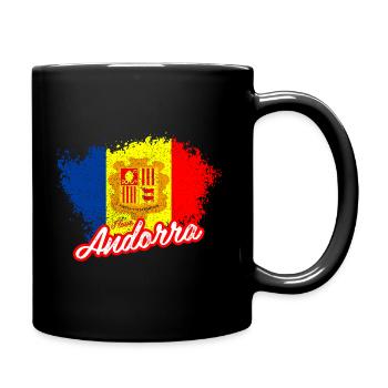 Ich liebe Andorra - Tasse einfarbig - Schwarz - Rechts