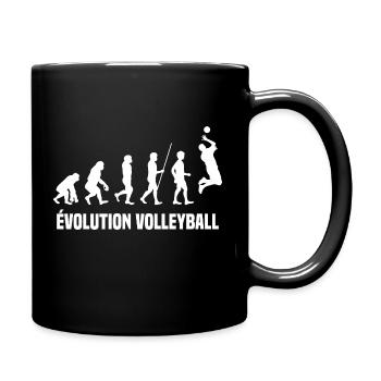 Évolution Volleyball - Mug uni - noir - Droite