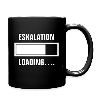 ESKALATION LOADING - ESKALIEREN - ESKALIERT - Tasse einfarbig - Schwarz - Rechts