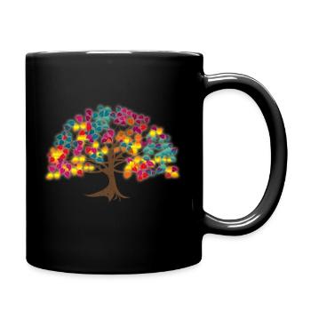 Arbre de vie - Mug uni - noir - Droite