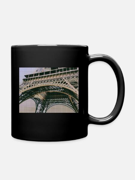 Cities Landmark Paris Eiffel Tower - Full Colour Mug - black