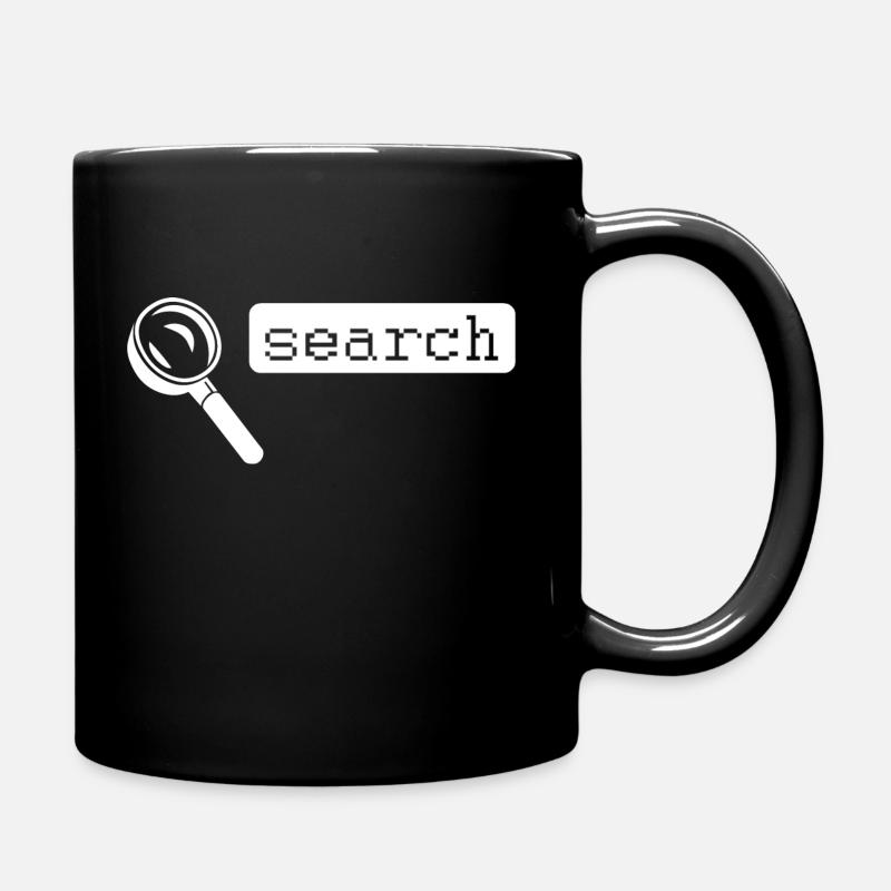 suche - Tasse einfarbig - Schwarz