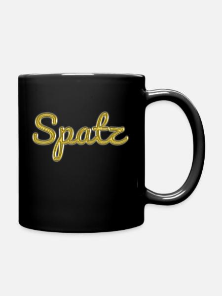 Spatz - Tasse einfarbig - Schwarz
