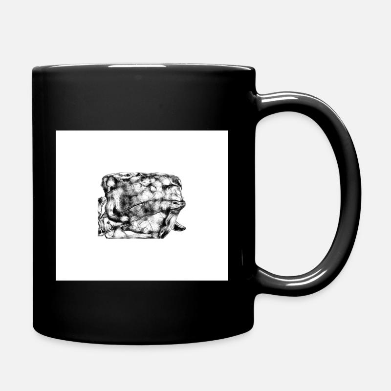 Versteckte Schlange - Tasse einfarbig - Schwarz