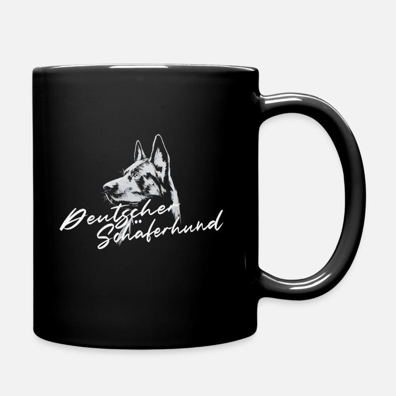Deutscher Schäferhund IGP Hundesport - Tasse einfarbig - Schwarz