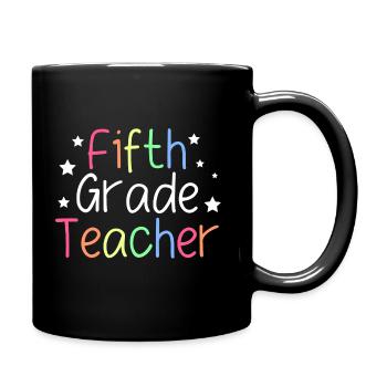 5th Grade Teacher - Tasse einfarbig - Schwarz - Rechts