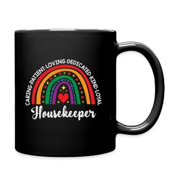 Housekeeping Rainbow Housekeeper - Tasse einfarbig - Schwarz - Rechts