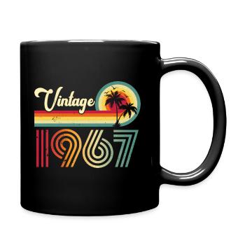 Millésime 1967 Anniversaire né en 1967 - Mug uni - noir - Droite