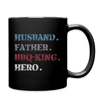 Chemise d’honneur pour tous les pères - Mug uni - noir - Droite