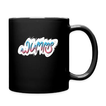 Wumms - Tasse einfarbig - Schwarz - Rechts