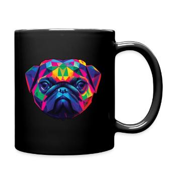 Polygone Carlin fabreich - Mug uni - noir - Droite